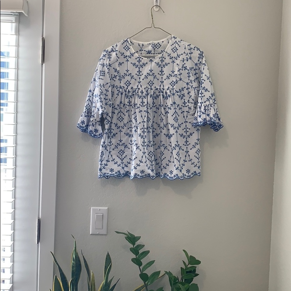 Eyelet blouse